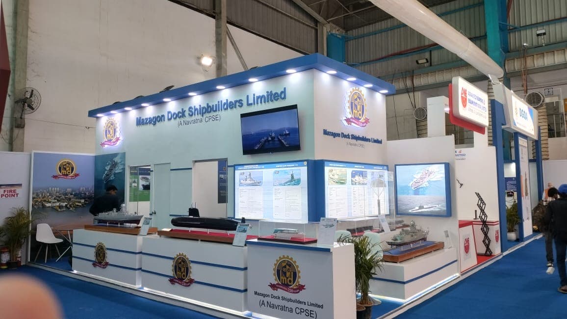 Mazagon Dock Shipbuilders exhibition stall